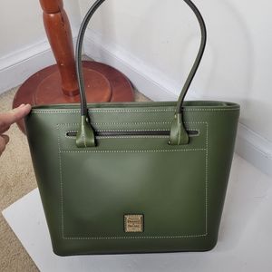 Dooney & Bourke Beacon leather tote Olive like new